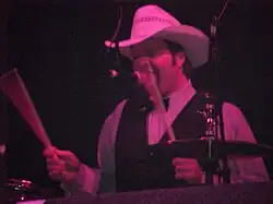 Butch drumming with Eels in 2000