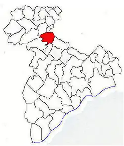 Location in Giurgiu County