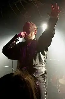Roberts with Bal-Sagoth in 2002