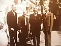 Gérard Bauër, Solia, Joseph Clotis, and Marius Daille in 1952 at Le Plantier for the centenary.
