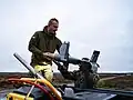 Polish soldiers load Surveyor on the launcher
