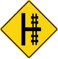 WA-19 Railway crossing on side road ahead