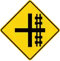 WA-20 Railway crossing on side road ahead