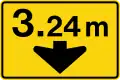 WA-27 Height restriction marker