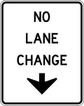 No Lane Change (This Lane)