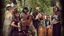 La Fanfarria del Capitán, band photo 2014.
