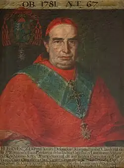 Portrait of Francisco Javier Delgado Venegas, archbishop of Seville, who (re)built the Church of Santa María de las Nieves in 1777