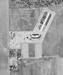 overhead photograph of CD-78 Launch area in 1959