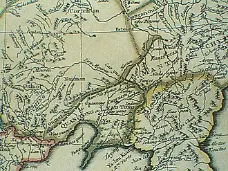 Liaodong (Leao-Tong) in the early Qing, surrounded by the Willow Palisade. This map, published in 1734, was based on data collected by Jesuits in the early 18th century. The capital is in Shenyang (Chinyang); most other cities mentioned in Governor Zhang's report are shown as well