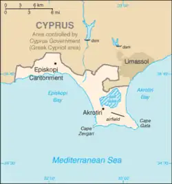 Akrotiri Cantonment in Cyprus