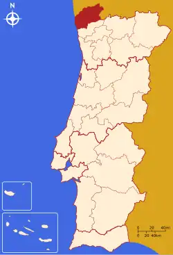 Location of Alto Minho