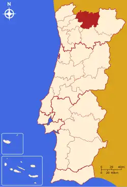Location of Alto Tâmega