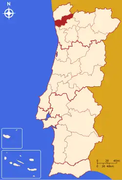 Location of Cávado