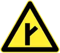 Fork road ahead (Right)