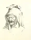 A sketch of a Don Cossack with a bashlyk on, taken in Paris during the campaign of 1815