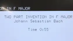 Closeup of the CPT-8000 display screen