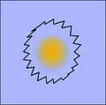 Representation of rod expansion due to detonation of explosives