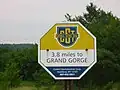 Catskill Scenic Trail sign