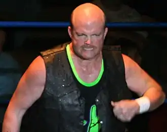A picture of wrestler C. W. Anderson in the ring.