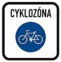 V-40a Cyclists zone