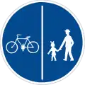 IV-10a: Separated pedestrian and cycle path