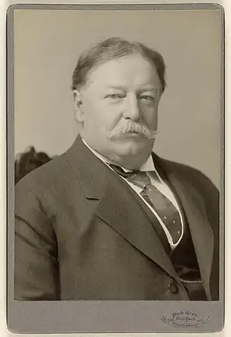 1908 cabinet card of William Howard Taft