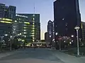 Same view of Cadillac Square in 2007; One Kennedy Square stands on the site of the old City Hall and 1001 Woodward has replaced the Majestic Building