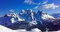 Cima Cadin di San Lucano in winter