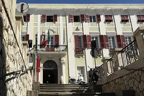 Main entrance of the Palazzo Regio