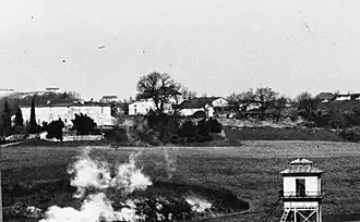 Hamlet of old Cagnac, 1908 (enlargement of the photo).