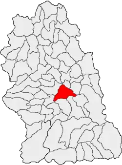 Location in Hunedoara County