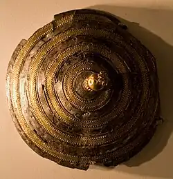 Gold plated Caldron Lid of Argishti I