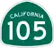 State Route 105 marker
