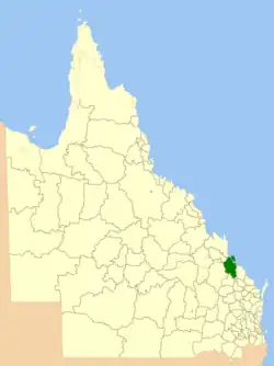 Location within Queensland