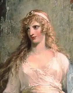 Detail from Calypso receiving Telemachus and Mentor in the Grotto by William Hamilton