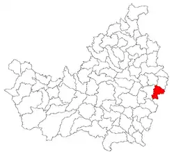 Location in Cluj County
