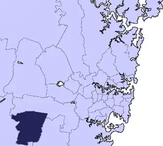 Location in Metropolitan Sydney