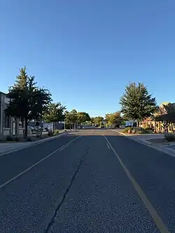 Looking north along South Main Street