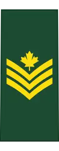 Sergeant (French: Sergent) (Canadian Army)[63]