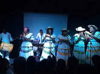 Canalón de Timbiquí performing in 2016