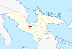 Map of Camarines Sur with Canaman highlighted