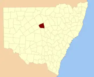 Location in New South Wales