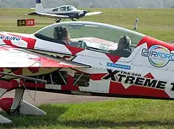 Extra 300 with a low drag canopy