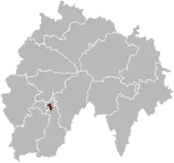 Situation of the canton of Aurillac-2 in the department of Cantal