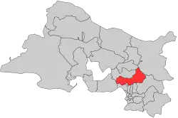 Situation of the canton of Gardanne in the department of Bouches-du-Rhône