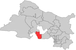Situation of the canton of Martigues in the department of Bouches-du-Rhône