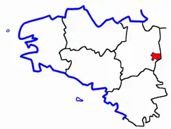 Location of Argentré-du-Plessis