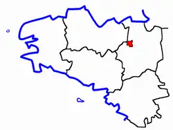Location of Bécherel