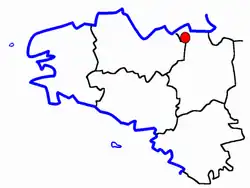Location of Châteauneuf-d'Ille-et-Vilaine