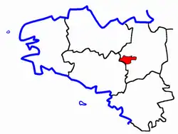 Location of Plélan-le-Grand